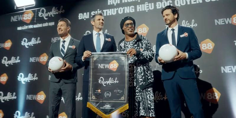 Những hoạt động chính thức của Ronaldinho với New88